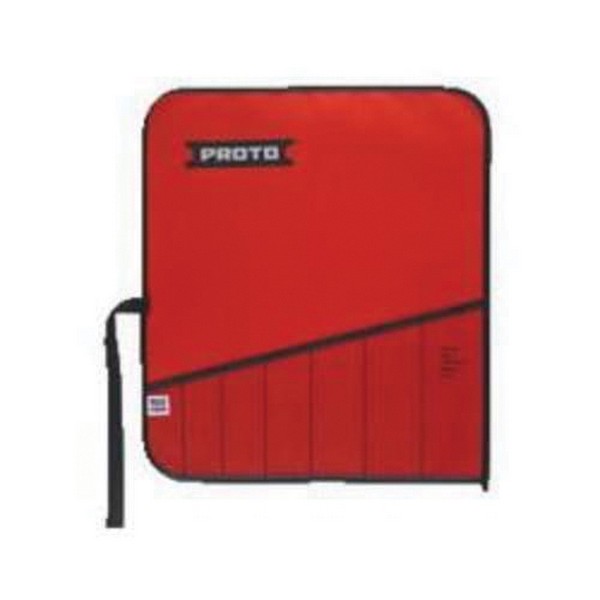 Tool Pouch, For Use With: J9500A Screw Extractor Set, 5 Pocket, Canvas, Red, 7 in L x 2 in W x 1-1/2 in H