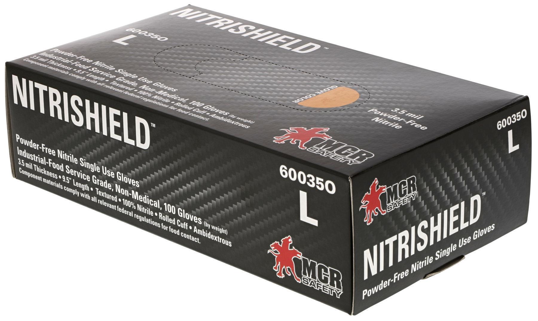 Glove, Disposable, Series: 60035O, Nitrile Palm, Orange, Textured, Ambidextrous Hand, Food Service Grade Application, Wing Thumb Style, Rolled Cuff, Powdered, 9.5 in Length, 3.5 mil Thickness, Resists: Chemical/Puncture and Tear