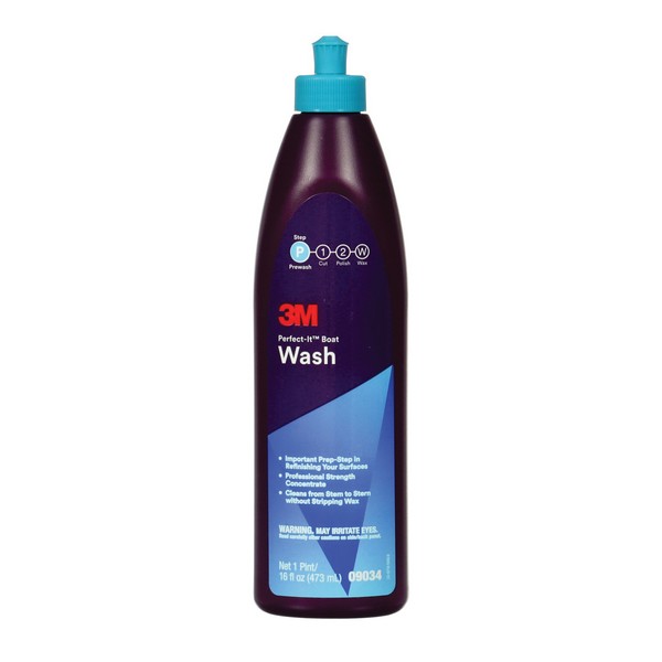 Boat Wash, 1 pt Container, Bottle Container, Liquid Form, Bright Yellow, Clean Smell/Pleasantly Fruity/Sweet Odor/Scent