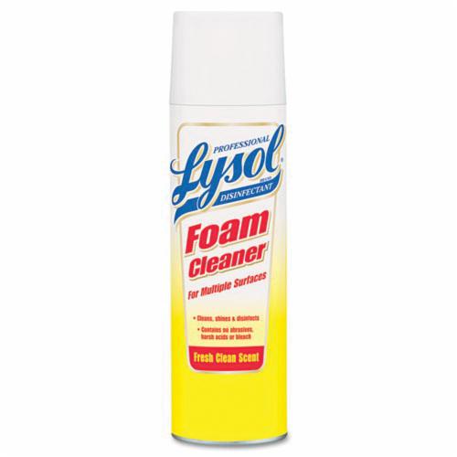 Disinfectant Foam Cleaner, 24 oz Container, Aerosol Can Container, Foaming Spray Form, White, Fresh Odor/Scent, 12.35 pH, 200 °F Flash Point, Composition: Diethylene Glycol Monobutyl Ether, Isobutane, 1.007 to 1.036 Specific Gravity