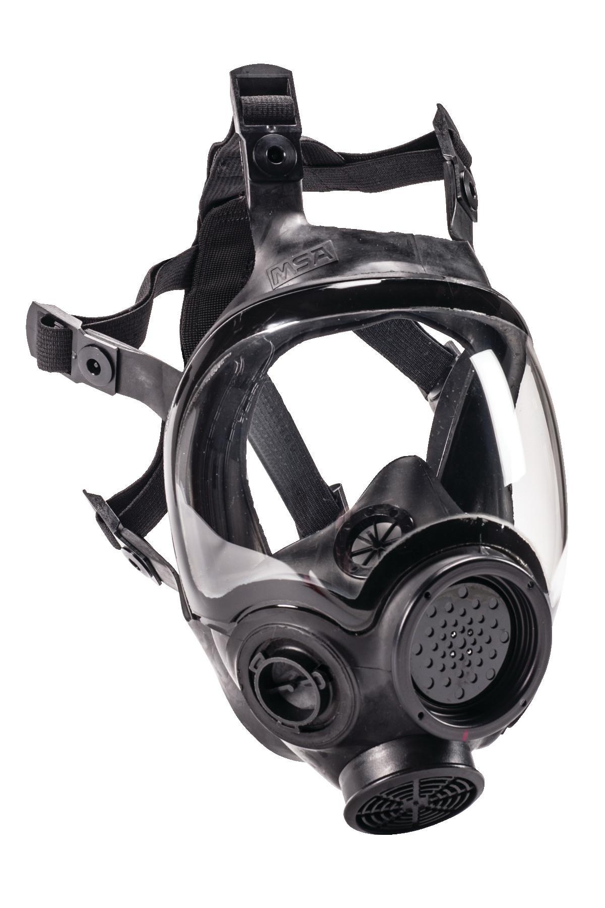 Full Face Respirator, Series: Advantage® 1000, S Size, Elastic Headstrap, 6-Point Elastic Suspension, Soft Hycar® Rubber, Black