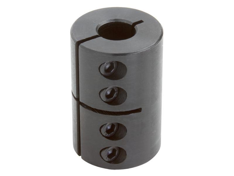 Clamping Coupling, 1-Piece Large, Series: CC Series, 5/8 in Bore, 1-1/2 in OD, 2-1/4 in Overall Length, 75 in-lb Torque, Steel, Black Oxide