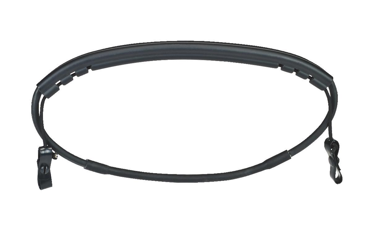 Goggle Retainer, Neoprene Rubber, Black, For Use With: Full Brim Hard Hats