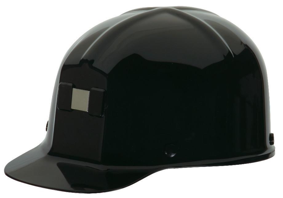 Protective Cap, Front Brim, Standard, 6-1/2 Fits Minimum Hat Size, 8 Fits Maximum Hat Size, Black, Polycarbonate, 4-Point Pinlock Suspension, Pin Lock Adjustment