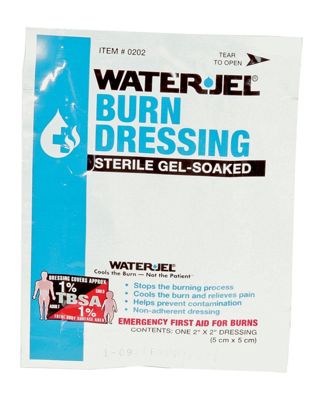 Water Jel Burn Care, Burn Treatment Gel, Foil Pack Package Type, Formula: Bacitracin/Neomycin and Polymyxin-B